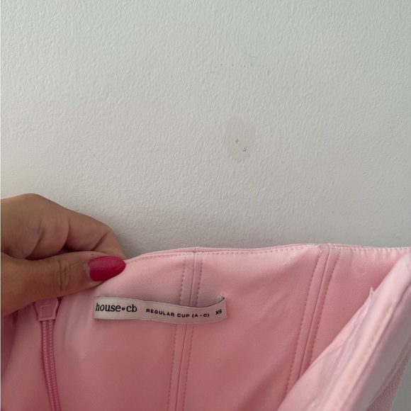 HOUSE OF CB Persephone Pink Gown XS - Picture 8 of 15